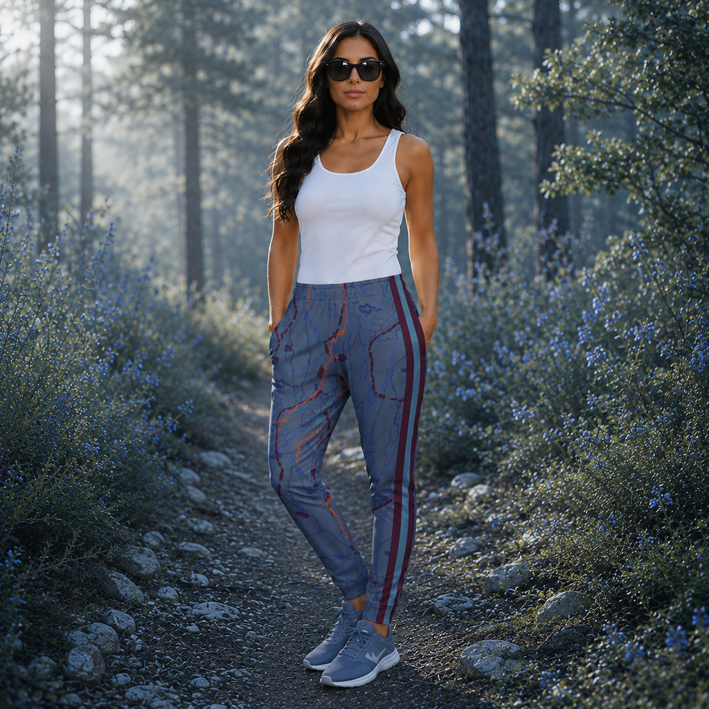 Tree Bark - Mauve/Blue/Green Women's Joggers