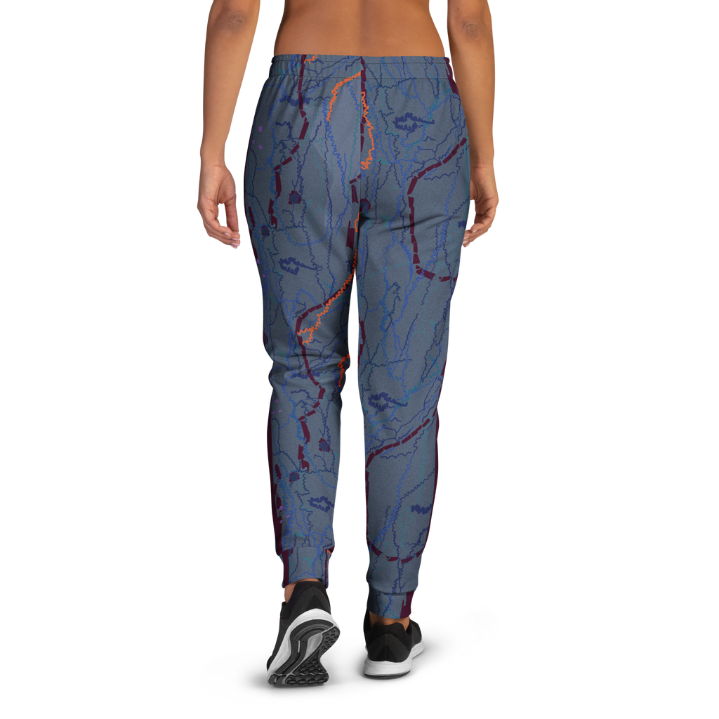 Tree Bark - Mauve/Blue/Green Women's Joggers