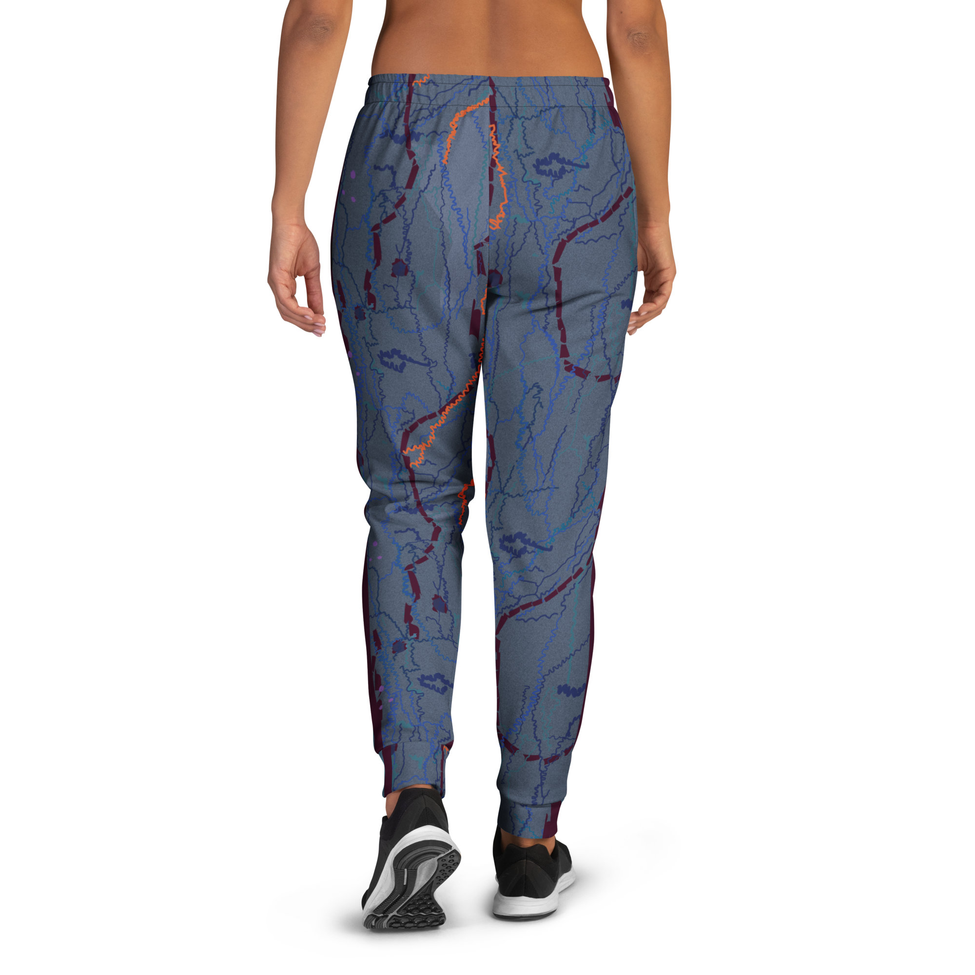Tree Bark - Mauve/Blue/Green Women's Joggers