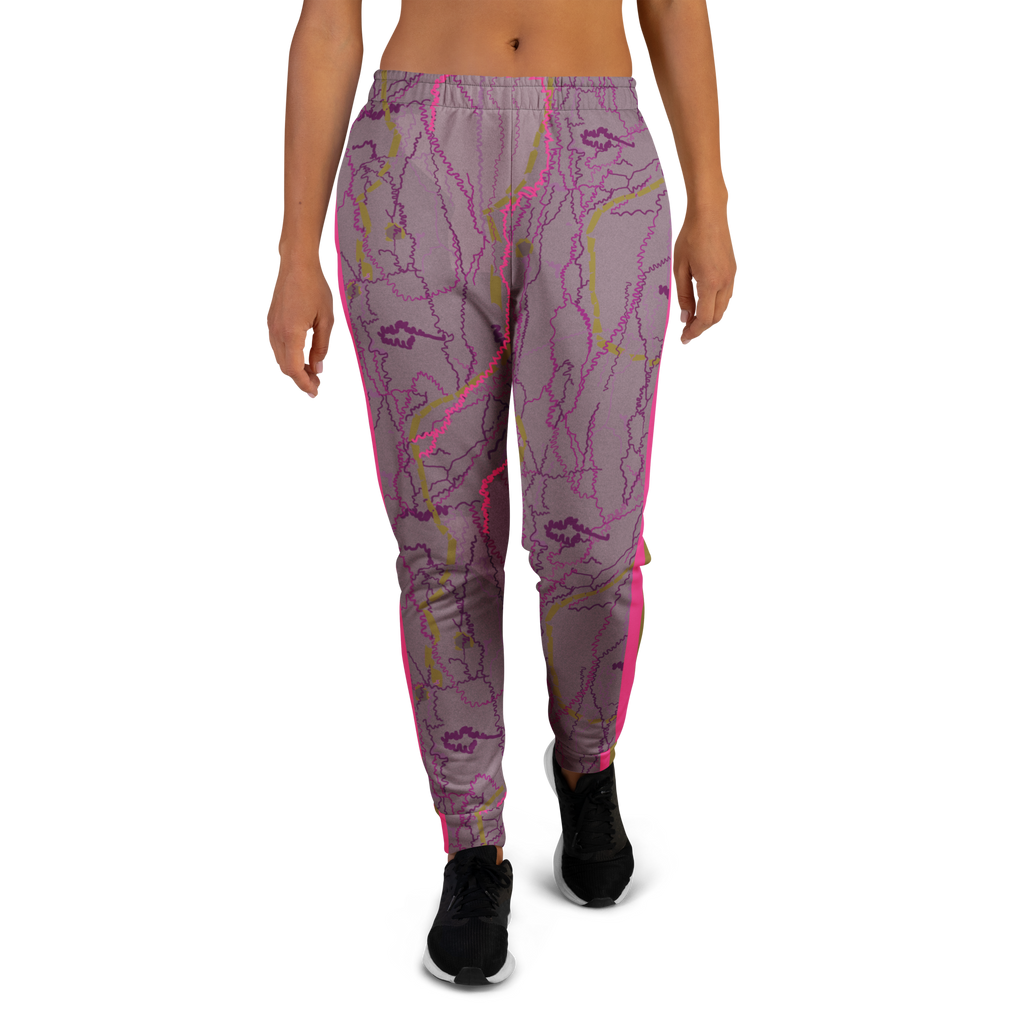 Tree Bark - Mauve/Blue/Green Women's Joggers