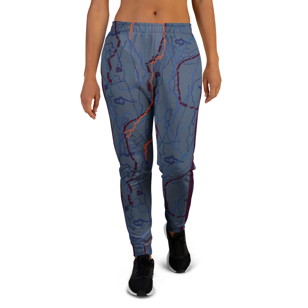 Tree Bark - Mauve/Blue/Green Women's Joggers