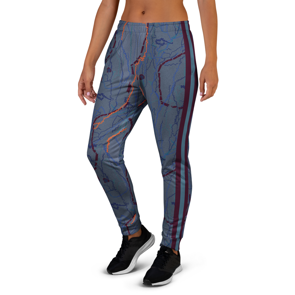 Tree Bark - Mauve/Blue/Green Women's Joggers