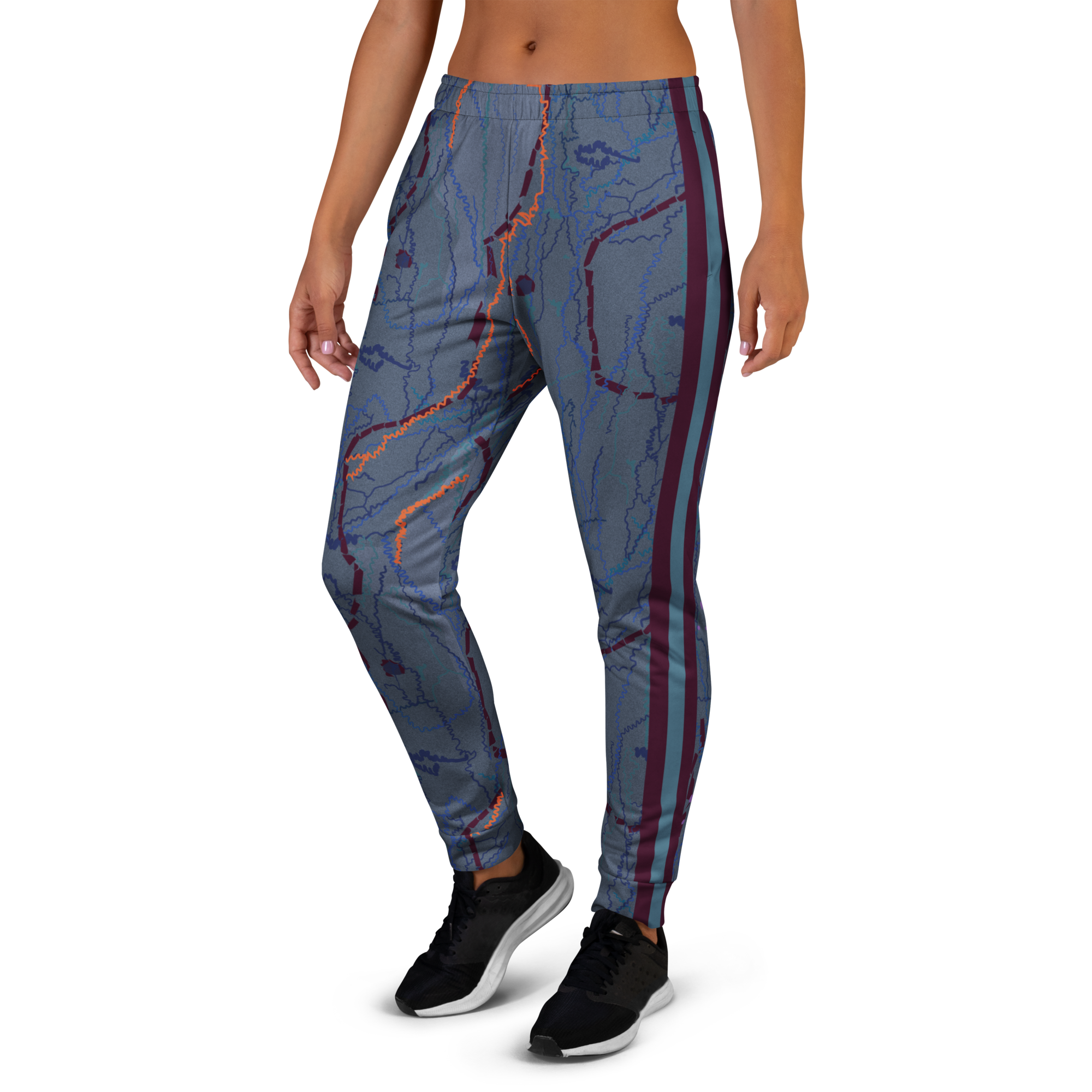 Tree Bark - Mauve/Blue/Green Women's Joggers