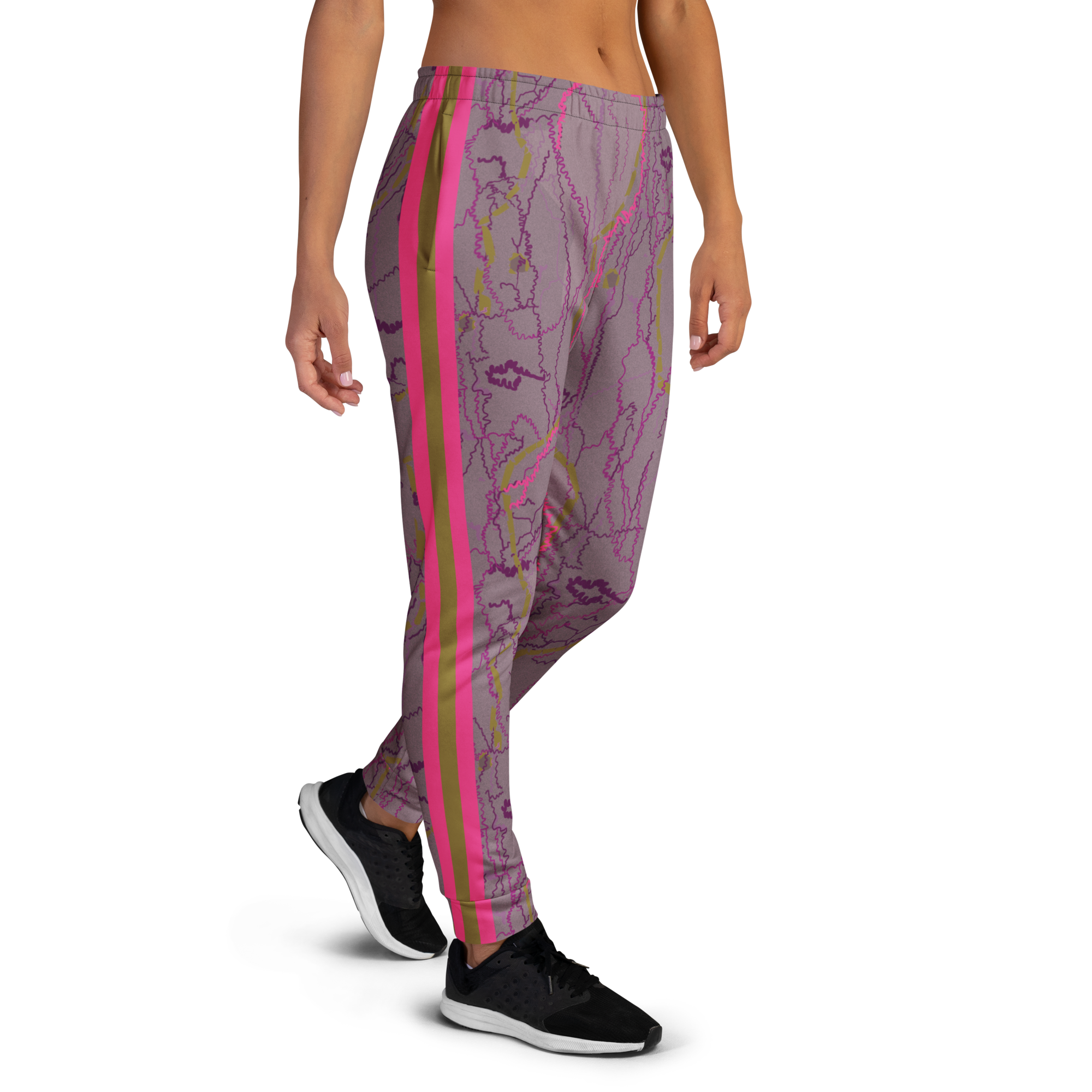 Tree Bark - Mauve/Blue/Green Women's Joggers