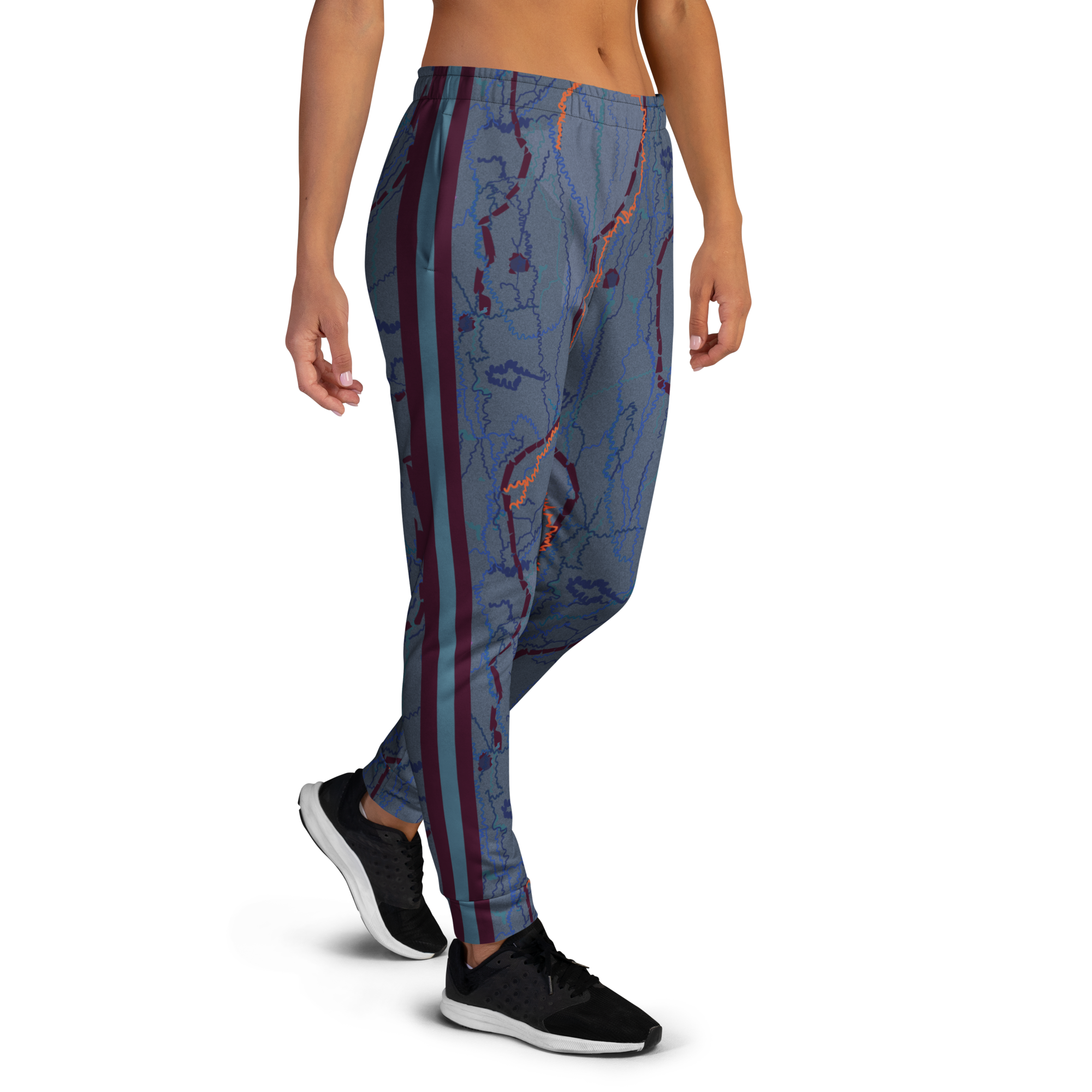 Tree Bark - Mauve/Blue/Green Women's Joggers
