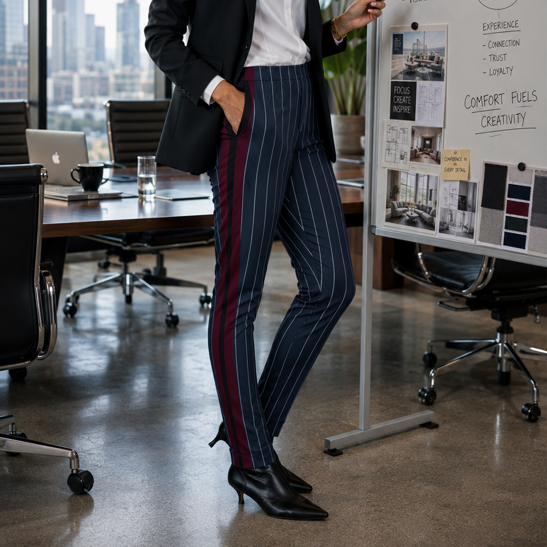 Pinstripe - Stripe- Women's Joggers