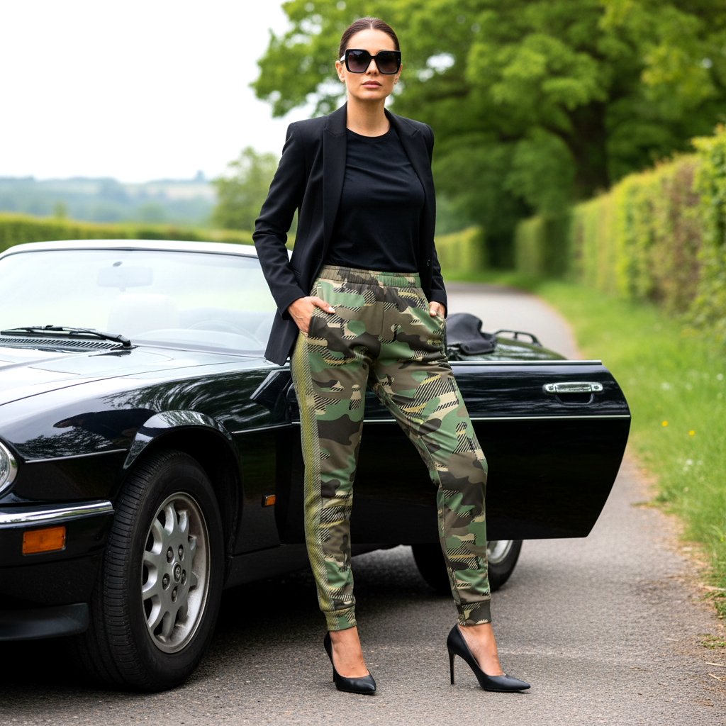 Tartan/Camo - Gold - Woman's Joggers